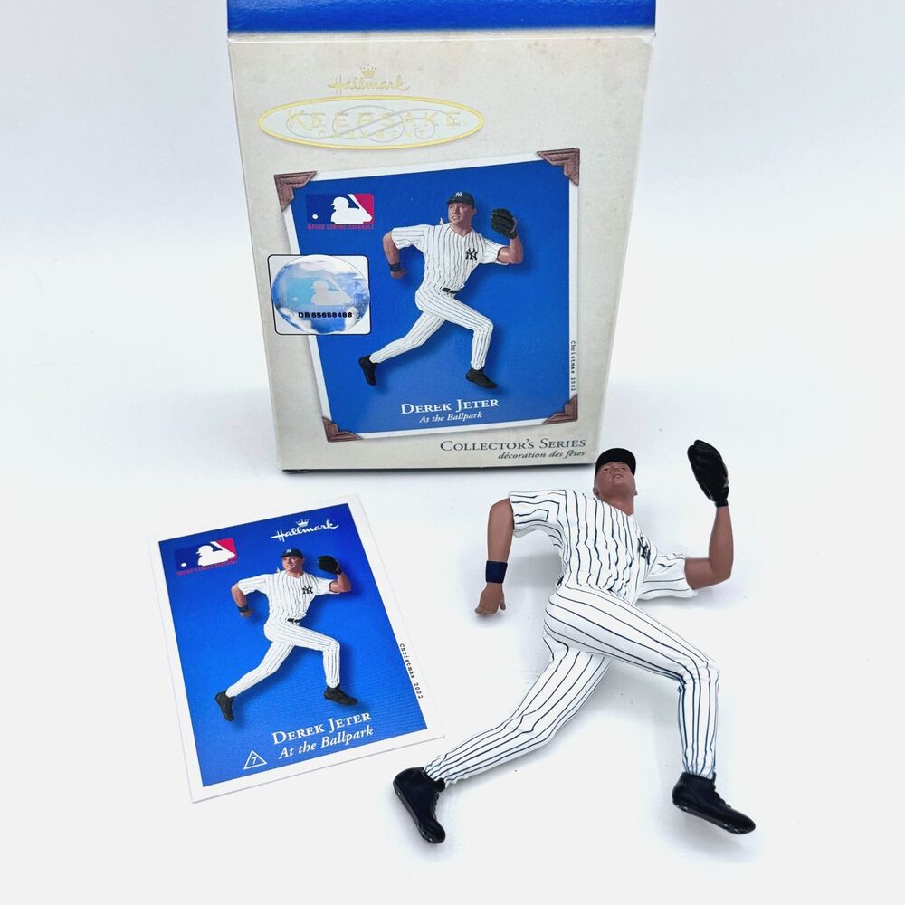 Derek Jeter New York Mets 2002 MLB Baseball Hallmark Christmas Ornament